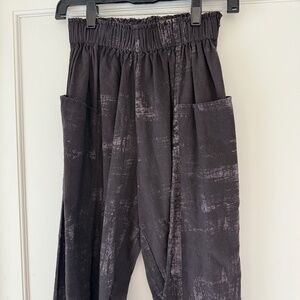 Umber & Ochre Washed Black Cotton Pants size S